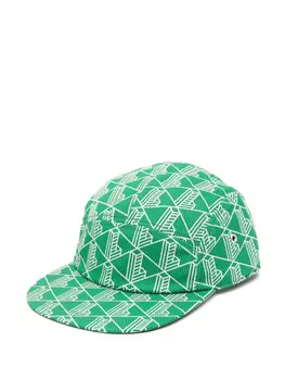 Кепка из саржи с принтом Lacoste, зеленый
