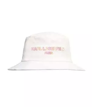 Кепка из сажи multi logo klp белая Karl Lagerfeld, белый