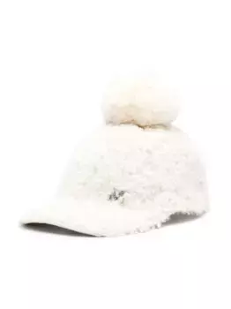 Кепка из шерпы с логотипом Monnalisa, нейтральный