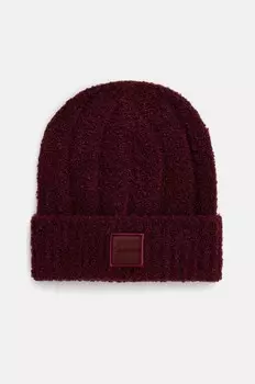 Кепка из смесовой шерсти Calvin Klein, гранатовый