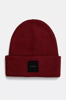 Кепка из смесовой шерсти Calvin Klein, красный