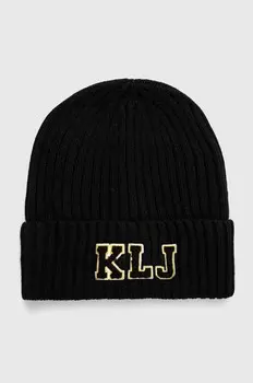 Кепка из смесовой шерсти Karl Lagerfeld Jeans, черный