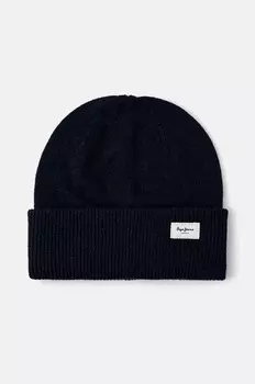 Кепка из смесовой шерсти Pepe Jeans YELA HAT, темно-синий
