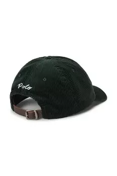 Кепка из вельвета с козырьком Polo Ralph Lauren, зеленый