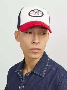Кепка Jack & Jones Trucker "JACMILES TRUCKER CAP", красный