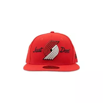 Кепка Just Don x New Era Portland Trailblazers 59FIFTY Красная