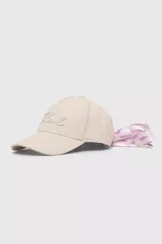 Кепка Karl Lagerfeld, бежевый