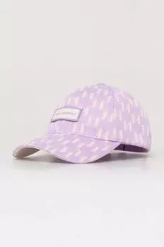 Кепка Karl Lagerfeld, фиолетовый