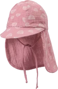 Кепка-козырек из муслина с радужным узором розовая размер. 48/49 10шт ALANA