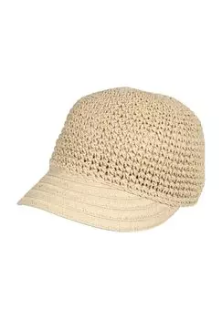 Кепка-козырек, крючком, однотонная, женская LOEVENICH, цвет Natural