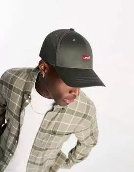 Кепка Levi's оливково-зеленого цвета с логотипом летучей мыши