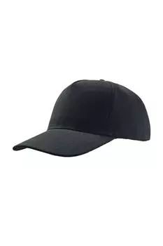 Кепка Liberty Five Heavy Brush из хлопка с 5 панелями Atlantis, черный