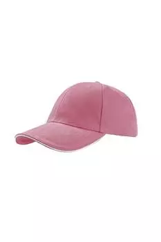 Кепка Liberty Sandwich Heavy Brush из хлопка с 6 панелями Atlantis, розовый