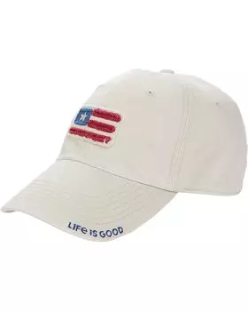 Кепка Life is Good American Flag Tattered Chill, цвет Bone