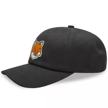 Кепка Maison Kitsune Large Fox Head Patch, черный
