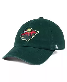 Кепка Minnesota Wild CLEAN UP '47 Brand, зеленый