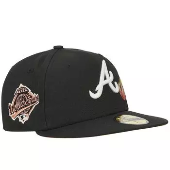 Кепка MLB ATLANTA BRAVES PEACH 1995 WORLD SERIES PATCH 59FIFTY CAP New Era, цвет Schwarz