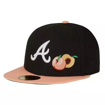 Кепка MLB ATLANTA BRAVES PEACH TURNER FIELD PATCH 59FIFTY CAP New Era, цвет Schwarz