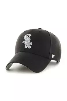 Кепка MLB Chicago White Sox из смесовой шерсти 47brand, черный