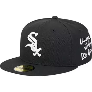 Кепка MLB Chicago White Sox Team Verbiage 59Fifty New Era, черный