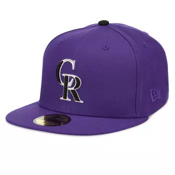 Кепка MLB COLORADO ROCKIES 20TH ANNIVERSARY PATCH 59FIFTY CAP New Era, цвет Lila