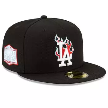 Кепка MLB LOS ANGELES DODGERS 59FIFTY FLAMES New Era, цвет Schwarz