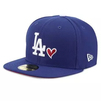 Кепка MLB LOS ANGELES DODGERS 59FIFTY HEART 1988 WORLD SERIES PATCH CAP New Era, цвет Dunkelblau