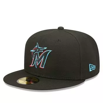 Кепка MLB MIAMI MARLINS AUTHENTIC ON-FIELD 59FIFTY CAP New Era, цвет Schwarz