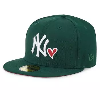 Кепка MLB NEW YORK YANKEES 59FIFTY HEART 1999 WORLD SERIES PATCH CAP New Era, цвет Dunkelgrn