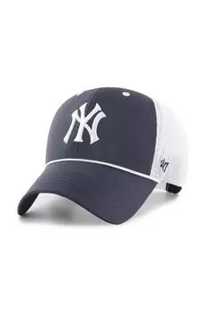 Кепка MLB New York Yankees из смесовой шерсти 47brand, темно-синий