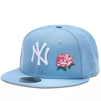 Кепка MLB NEW YORK YANKEES ROSE 1999 WORLD SERIES PATCH 59FIFTY CAP New Era, цвет Pastellblau