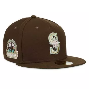 Кепка MLB SEATTLE MARINERS 30TH ANNIVERSARY PATCH 59FIFTY CAP New Era, цвет Dunkelbraun