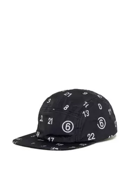 Кепка MM6 Maison Margiela Kids с принтом цифр, черный
