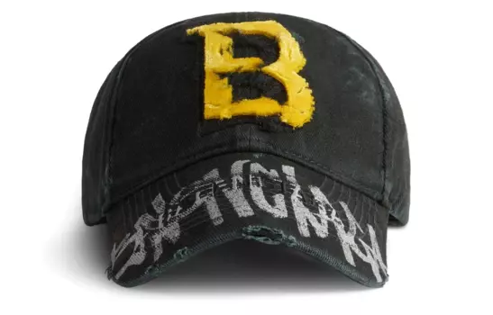 Кепка мужская Balenciaga, черный / желтый
