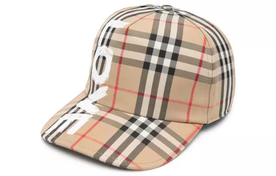 Кепка мужская Burberry, бежевый / белый