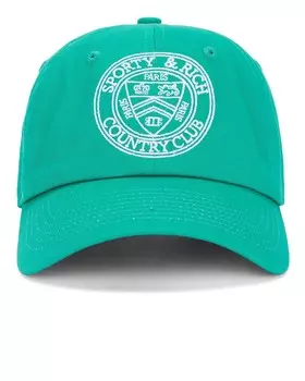 Кепка мужская Connecticut Crest Embroidered Hat Sporty & Rich, цвет Caribbean