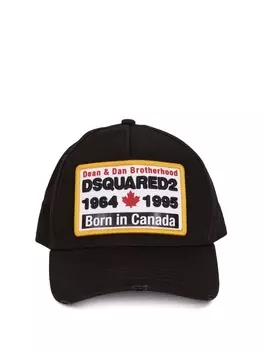 Кепка мужская Dsquared2 с принтом, черный / желтый