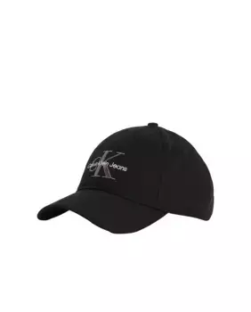 Кепка мужская из твила с логотипом Calvin Klein Jeans, черный