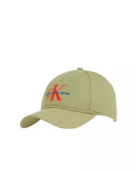 Кепка мужская из твила с логотипом Calvin Klein Jeans, серый