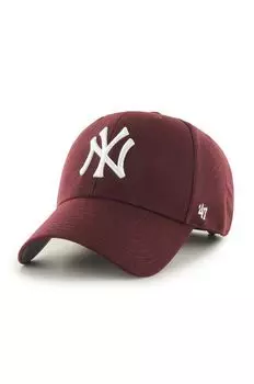 Кепка Нью-Йорк Янкиз 47 brand, бордовый
