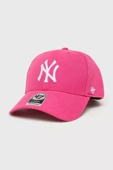 Кепка Нью-Йорк Янкиз 47 brand, розовый