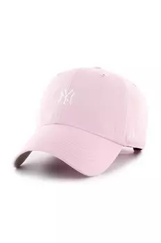 Кепка Нью-Йорк Янкиз 47brand, розовый