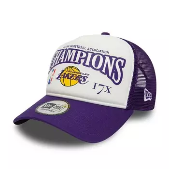Кепка NBA LOS ANGELES LAKERS LEAGUE CHAMPIONS TRUCKER CAP New Era, цвет Lila