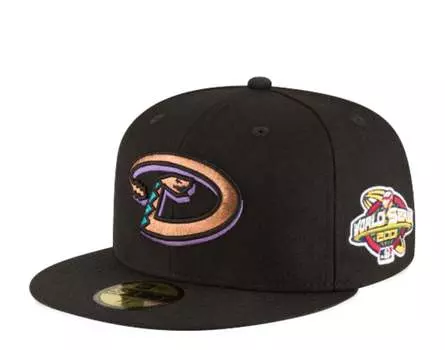 Кепка New Era 59Fifty MLB Arizona Diamondbacks 2001 World Series 11783659, черный