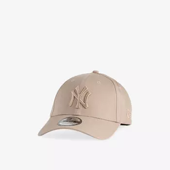Кепка New Era 9Forty New York Yankees Essential хлопковая, серый
