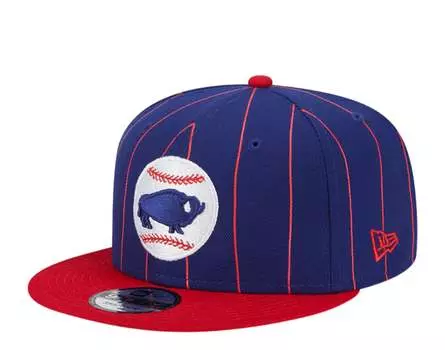 Кепка New Era Buffalo Bisons Vintage Pinstripe 9FIFTY Snapback 60305678 темно-синяя/красная