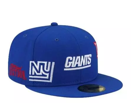 Кепка New Era x Just Don x New York Giants 59FIFTY Fitted с серым нижним козырьком, синий