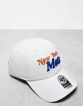 Кепка New York Mets в белом цвете 47 Brand
