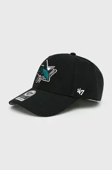 Кепка НХЛ бренда 47 San Jose Sharks 47 Brand, черный