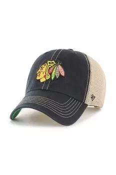 Кепка НХЛ Чикаго Блэкхокс 47 brand, черный